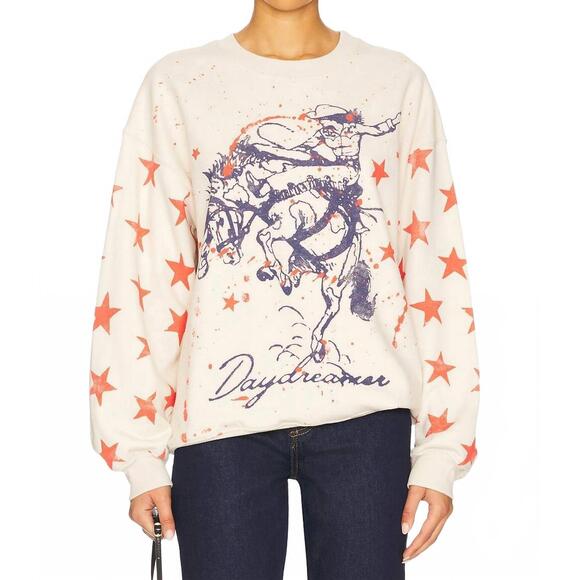 DAYDREAMER Tops - NEW DAYDREAMER rodeo bf sweatshirt in dirty white